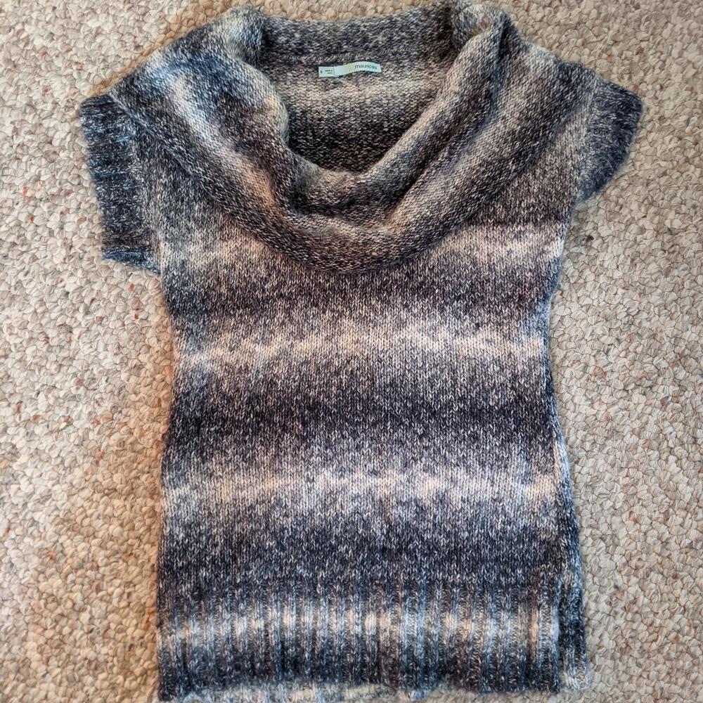 Cowl Neck Sweater | Maurices | Blue & White Knit